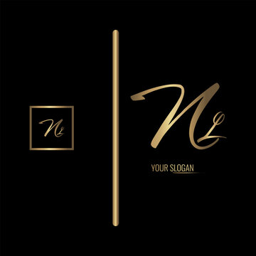 Luxury stylish NL letter vector logo design. Typography Stylish logo design.
