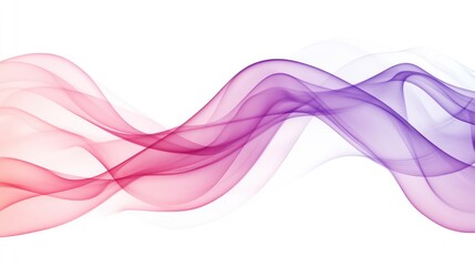 Poster - Elegant pink and purple smoke wave texture with a soft white background for creative design and artistic backgrounds.