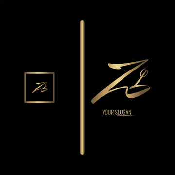 Luxury stylish ZL letter vector logo design. Typography Stylish logo design.
