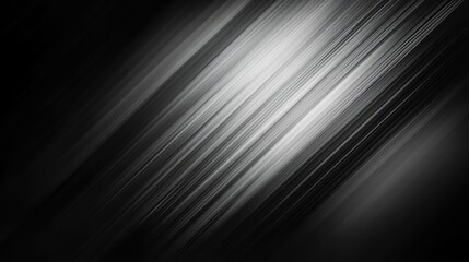 Poster - Abstract black and gray blurred background with diagonal light streaks creating a modern and elegant design for various creative applications