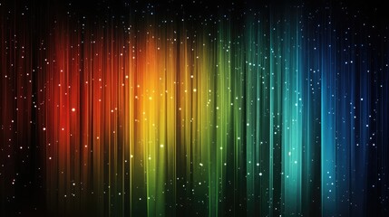Poster - vibrant abstract gradient design showcasing a spectrum of colors with stars, ideal for backgrounds a