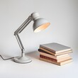 © Azmi - study lamp with coffee and pencils and books on the table