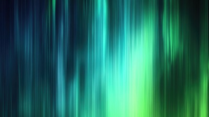 Poster - Blue green abstract gradient background with dark blurred lines creating a serene and modern atmosphere for design projects.