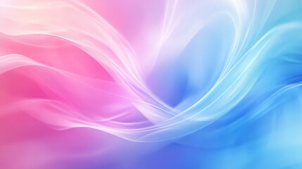 Poster - soft pastel abstract background with flowing gradients in pink and blue hues creating a tranquil and