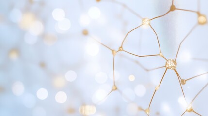 Poster - a close-up view of interconnected neural networks with a soft, glowing background, illustrating the 