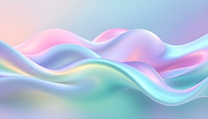 Poster - Colorful abstract background with mesh, glowing wavy motion and light effect. Colorful abstract glowing waves background, backgrounds. A colorful wave of light is displayed on a blue background