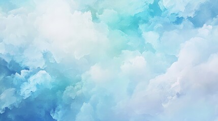 Poster - soft blue cloud abstract background perfect for calm and serene designs and digital projects