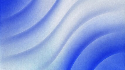 Poster - Dark blue black abstract grainy background, glowing vibrant color gradient wave shape, noise texture poster header banner cover design. Abstract blurred multicolored gradient fluid background design