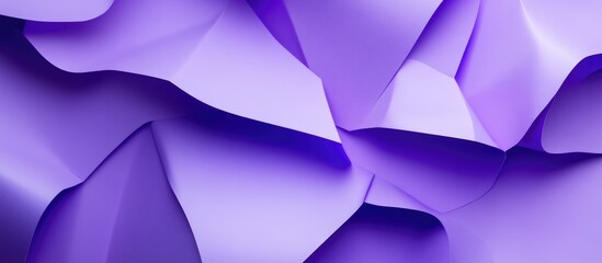 Poster - textured abstract purple paper background with layered folds and shadows for creative design element