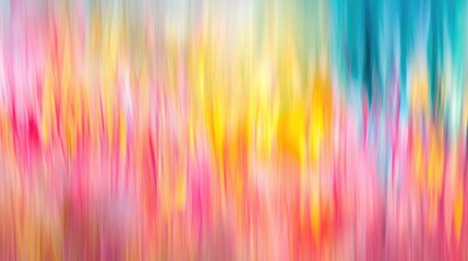 Poster - vibrant abstract background with soft multicolored blurred lines in pink yellow and blue shades crea