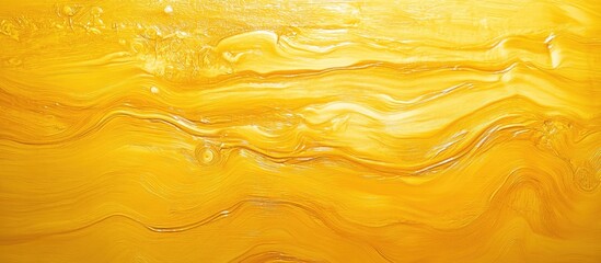 Poster - Vibrant golden yellow textured wood panel background perfect for creative displays and artistic design projects