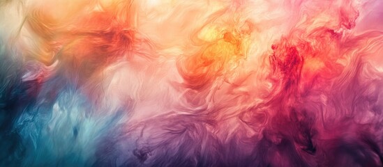 Poster - vibrant abstract background with colorful motion blur effects in soft swirls