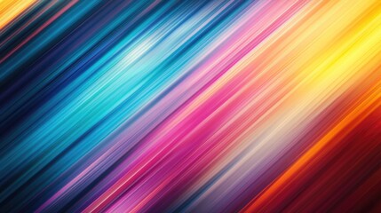 Poster - vibrant abstract background featuring colorful blurred bokeh with dynamic lines and motion effects c