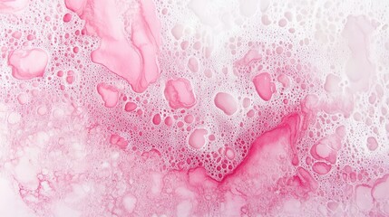 Poster - elegant pink and white abstract watercolor background with intricate lace detailing and textured bub