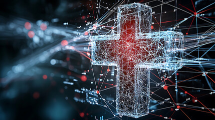 Poster - Healthcare innovation digital health technologies medical visualization virtual environment abstract perspective