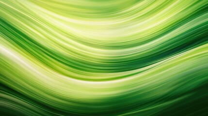 Poster - vibrant smooth green abstract background with flowing waves for nature inspired designs and creative