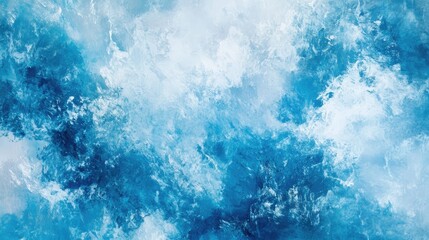 Poster - serene abstract blue and white textured background evoking a calm natural sky atmosphere for design 