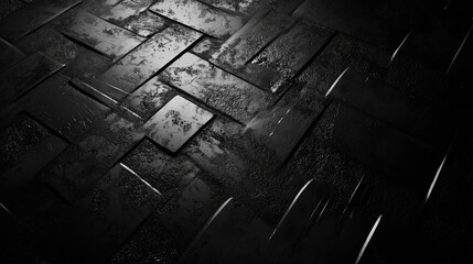 Poster - A close-up of black metal shows intricate patterns, evoking industrial elegance and artistic beauty.