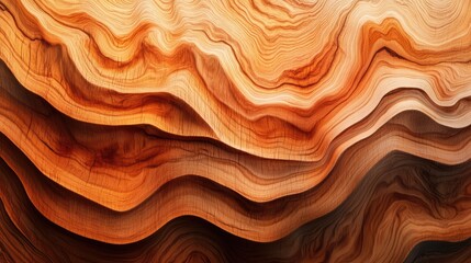 Poster - abstract close-up view of layered wood textures in warm tones showcasing natural patterns and organi