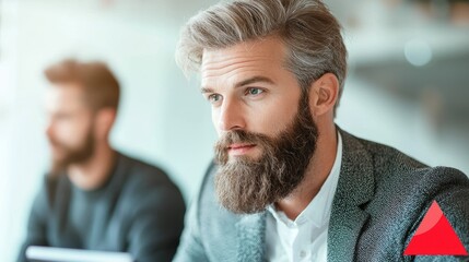 Poster - A financial advisor, using a calculator and reviewing financial documents, sits across from a couple at a desk, patiently explaining investment strategies and retirement plans.