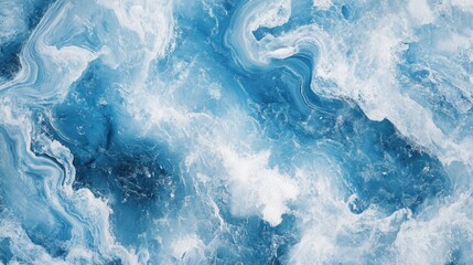 Poster - serene abstract blue and white textured background depicting a natural sky effect with soft fluid pa