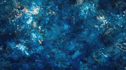 Poster - textured abstract background in deep blue hues resembling tranquil water patterns and reflections fo