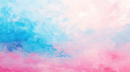 Poster - Pastel pink and blue abstract sky background ideal for calming designs and creative projects.