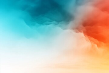 Poster - Colorful abstract background with soft gradients showcasing blue, red, and orange hues