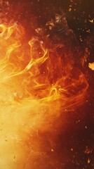Wall Mural - burning fire warm yellow red brown noisy grainy background overlay backdrop light leak sun for effec