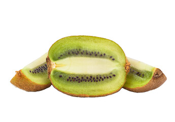 Wall Mural - Kiwi fruit isolated on transparen png. Clipping Path