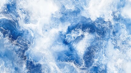 Poster - Beautiful blue and white textured sky background with swirling clouds ideal for design and artistic projects