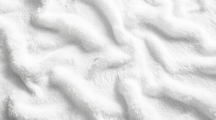 Poster - soft white fabric texture background with subtle waves for design and textile use