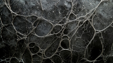 Dew-Covered Spiderweb: Macro Photography of Water Droplets