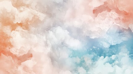 Poster - Pastel Colored Cloud Background for Soft and Dreamy Aesthetic Design Projects