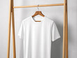 © md - white t-shirt closeup on hanger
