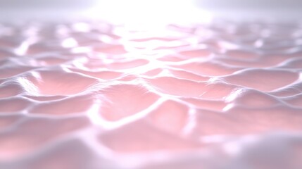 Poster - a soft, textured surface appears to glow with light, showcasing delicate patterns reminiscent of ski