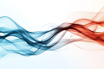 Poster - Colorful flowing waves create a dynamic abstract representation of movement and harmony at various angles