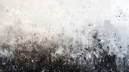 Poster - grunge texture of dark and dirty snow with abstract patterns creating a moody and atmospheric winter