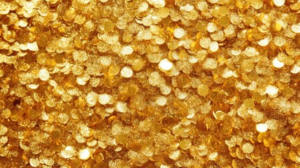 Poster - Golden glittering bokeh background with defocused sparkles creating a festive and joyful atmosphere perfect for celebrations and events