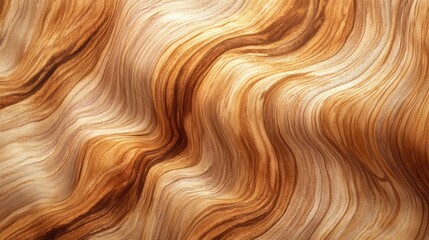 Poster - Abstract natural wood texture with flowing patterns and rich warm tones ideal for backgrounds and artistic designs.