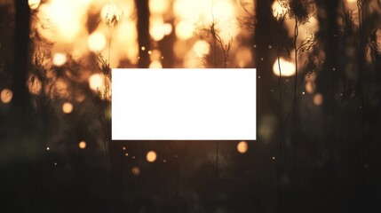 Leinwandbilder - Bokeh background with frame.