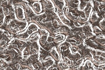 Fototapete - artistic red smooth shiny steel ripple digital graphics backdrop illustration