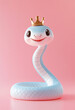 © Wang Dan - 3d cartoon cute snake illustration isolated on the background