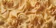 © Nijat - Abstract background featuring pasta made from dough, showcasing the textures and shapes of pasta. This artistic representation highlights the beauty of pasta created from dough.