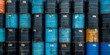 © Nijat - Stacked oil barrels and chemical drums, including containers filled with hydrocarbons, depict the hazardous waste of black and blue oil tanks in the industry. Oil barrels play a crucial role in