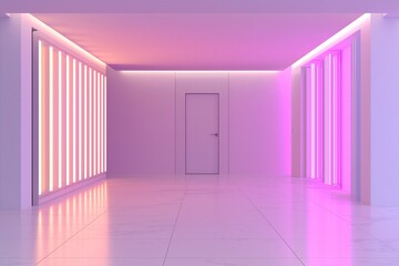 Poster - register and enrollment record management, detailed database being updated, glowing screens, organized data visualization, modern data room, cool-toned theme with neon accents