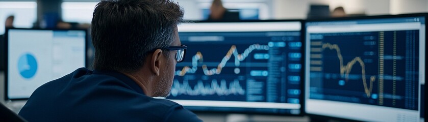 Poster - register and enrollment record update, modern workspace featuring a data-driven dashboard, glowing l