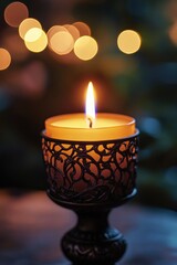 Wall Mural - Candle on Table