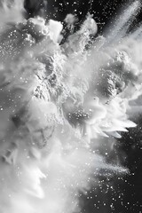 Poster - white dusty floating in the air