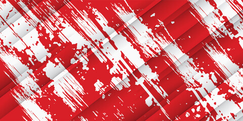 Aufkleber - Abstract red background with stripes and space for text. eps 10